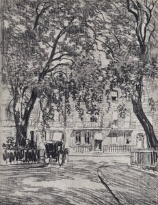Woburn Meydanı (lito) by Joseph (after) Pennell