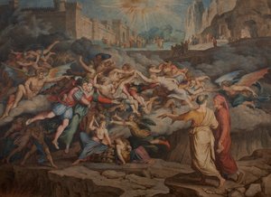 Cehennemin İkinci Çemberinde Dante ve Virgil, 1823.