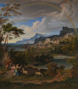 Gökkuşağı ile Kahramanca Manzara, 1824.