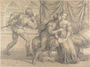 Paolo ve Francesca, Gianciotto Malatesta tarafından şaşırttı, 1809.