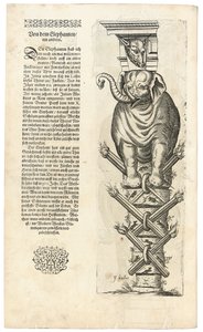 Fil figürlü sütun, 1604 by Joseph Boillot