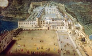 1732'de Monako'daki saray by Joseph Bressan