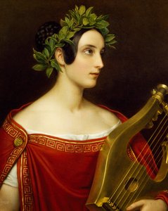 Sappho rolünde Lady Theresa Spence by Joseph Carl Stieler