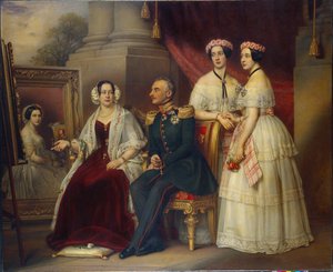 Joseph de famille de Joseph, duc de Saxe Altenbourg (Saxe-Altenbourg) (1789-1868) - Peinture de Joseph Karl Stieler (1781-1858), huile sur toile by Joseph Carl Stieler