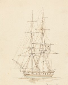 Tek Hermafrodit Brig, Öne Yay by Joseph Cartwright