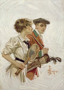 Golf mü Tenis mi?, c.1915 (tuval üzerine yağlı boya)