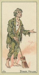 Jo, Kasvetli Ev (renkli lito) by Joseph Clayton (1856-1937) (after) Clarke