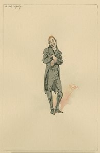 Uriah Heep, c.1920s (pen und ink with wc on paper) by Joseph Clayton Clarke