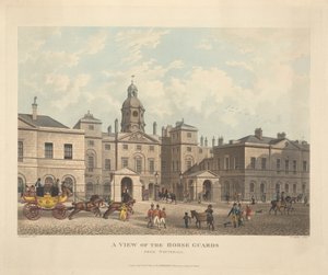 Whitehall'dan Atlı Muhafızlara Bir Bakış by Joseph Constantine Stadler