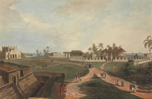 Hükümet Konağı ve Meclis Binası, Fort Marlborough, Benkulen, Sumatra, 1799 by Joseph Constantine Stadler