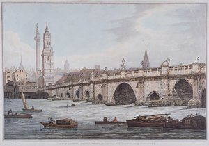 Londra Köprüsü eski, Londra, 1790