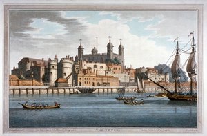 Thames Nehri üzerinde teknelerle Londra Kulesi