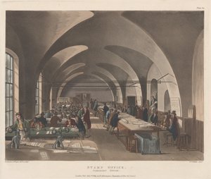 Pul Bürosu, Somerset House, 1 Temmuz 1809., 1 Temmuz 1809. by Joseph Constantine Stadler