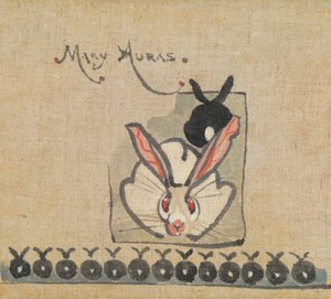 Tavşanlar - Miss Auras (kağıt üzerine kalem ve sulu boya) by Joseph Crawhall