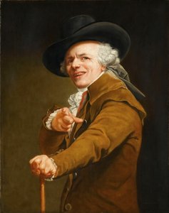 Sanatçının alaycı kılığında kendi portresi, c. 1793.