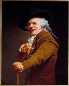 Sanatçının alaycı özellikleri altında otoportresi Joseph Ducreux (1735-1802) 1802 Sun. 0,91x0,72 m - Sanatçının alaycı suratlı otoportresi. Joseph Ducreux (1735-1802) 1802