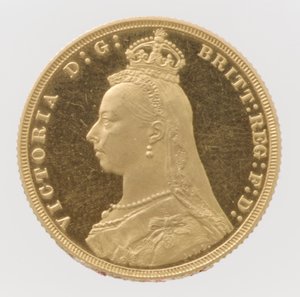 Kraliçe Victoria Jubilee Baş kanıtlı egemen, 1887.