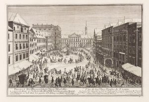 Viyana Neuer Markt Yeni Pazar, 1719. by Joseph Emanuel Fischer von Erlach