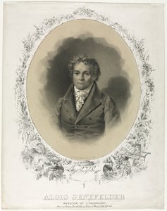 Alois Senefelder, 1871. by Joseph F. Knapp