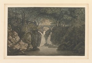 Aşağı şelale Rydal by Joseph Farington