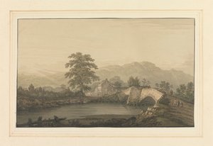 Hayır. Keswick & Bridge'e Giriş by Joseph Farington