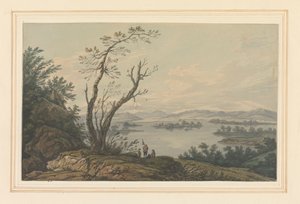 Büyük Ada'ya bakan Windermere'den manzara by Joseph Farington