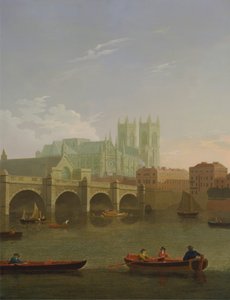 Westminster Manastırı ve Köprüsü by Joseph Farington