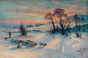 Winters Glow, 19. yüzyıl, 1913 by Joseph Farquharson