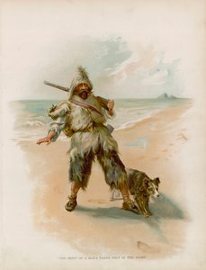Robinson Crusoe için İllüstrasyon