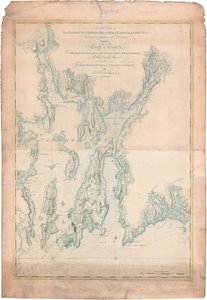 Rhode Island Limanı ve Narragansett Körfezi Haritası