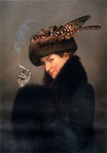 Kadın sigara içiyor by Joseph Granie