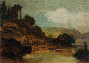Kalıntılar ile manzara by Joseph Hasslwander