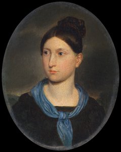 bir kızın portresi by Joseph Hasslwander