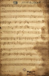 Angerfertigten için bariton, viyola ve bas üçlüsü için nota, yazan Franz Joseph Haydn (1732-1809) Avusturya by Joseph Haydn