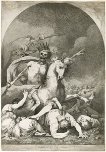 Solgun Bir Atın Üzerinde Ölüm by Joseph Haynes