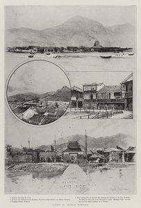 İngiliz Kowloon'daki sahneler by Joseph Holland Tringham