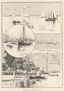 Regatta Haftası'nda Cowes'da Eskizler by Joseph Holland Tringham