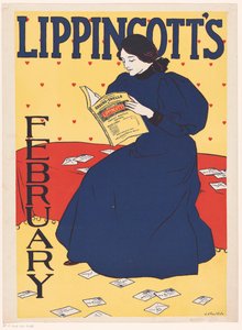 Lippincott's Monthly Magazine'in Şubat sayısı için reklam by Joseph J. Gould jr.