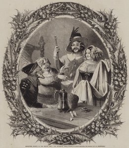 Eski Zamanda Noel Sporları, Hizmetçiler Salonu by Joseph Kenny Meadows