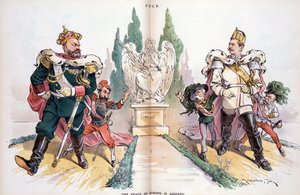 Alexander III, "Rusya" olarak etiketlenmiş, "Almanya" olarak etiketlenmiş Wilhelm II
