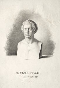 Ludwig van Beethoven'ın büstü.