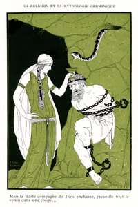 İskandinav mitolojisi: Edda Şarkıları, İzlanda efsanesi (chromolithograph)