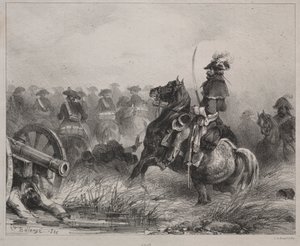 Süvari Sahnesi by Joseph Louis Hippolyte Bellange