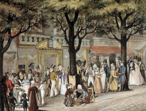 Joseph Louis Bellange (1800-1866) 1819 Paris, Musee Carnavalet tarafından 1819 suluboya Paris