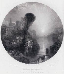Bacchus ve Ariadne (gravür) by Joseph Mallord William (after) Turner