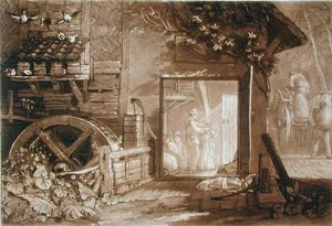 Penbury Mill, Kent, Charles Turner (1773-1857) tarafından oyulmuş, 1808 yayınlandı (gravür)