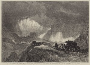 Mont Cenis'te Kar Fırtınası by Joseph Mallord William Turner