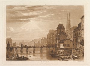 Basel Liber Studiorum, bölüm I, levha 5, 11 Haziran 1807 by Joseph Mallord William Turner