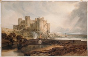 Conway Kalesi, c.1802 by Joseph Mallord William Turner