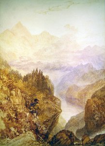 Glen Artney, c.1820 (kağıt üzerine suluboya) by Joseph Mallord William Turner